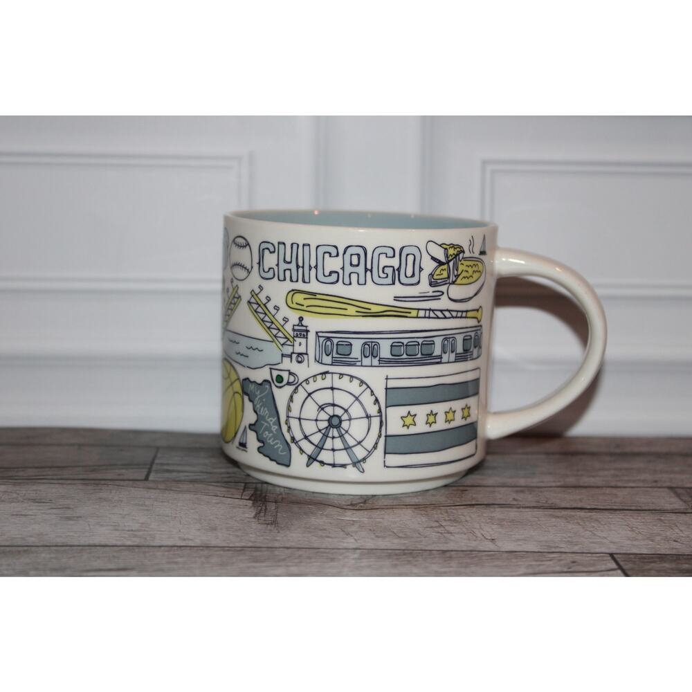 Starbucks Chicago Been There Series 14 oz Mug Illinois Windy City
